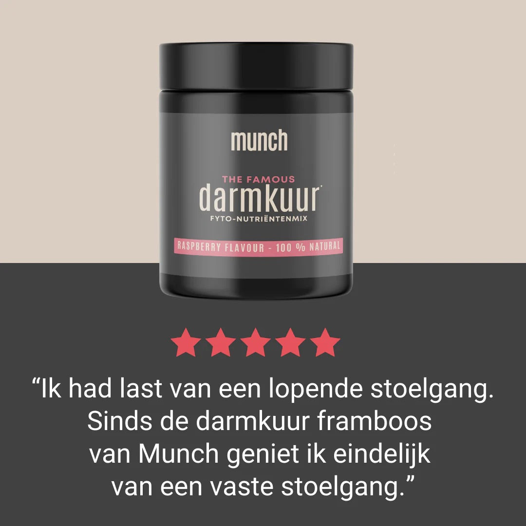 Darmkuur MUNCH Framboos - pot 150g
