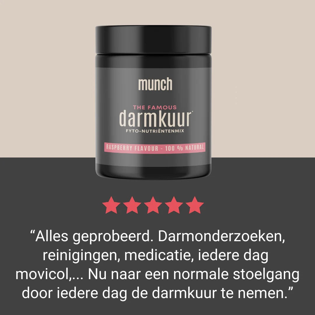 Darmkuur MUNCH Framboos - pot 150g