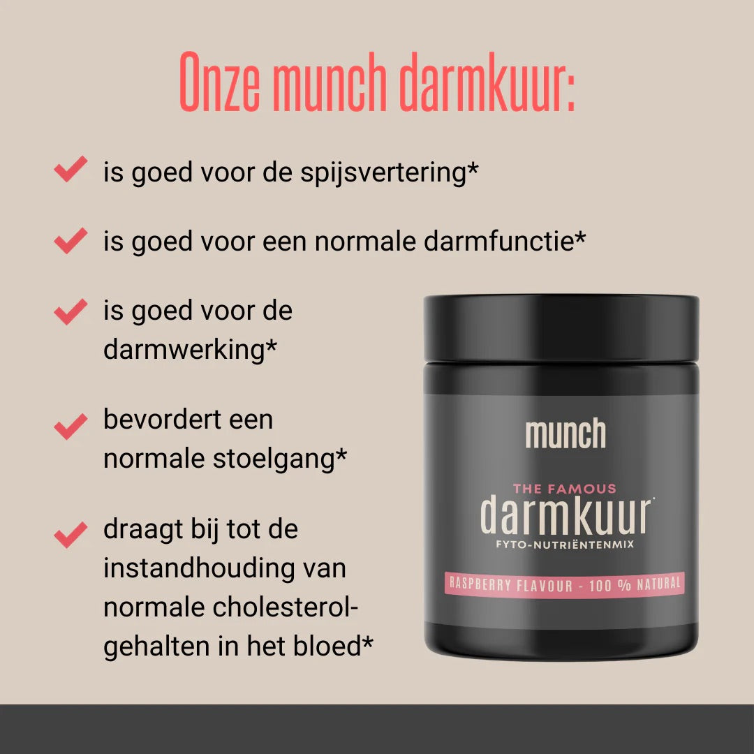 Darmkuur MUNCH Framboos - pot 150g