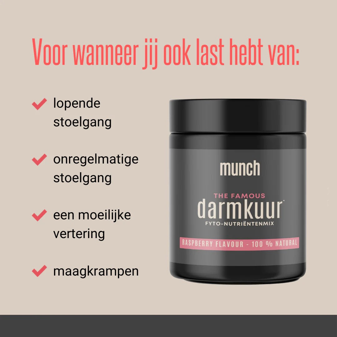 Darmkuur MUNCH Framboos - pot 150g